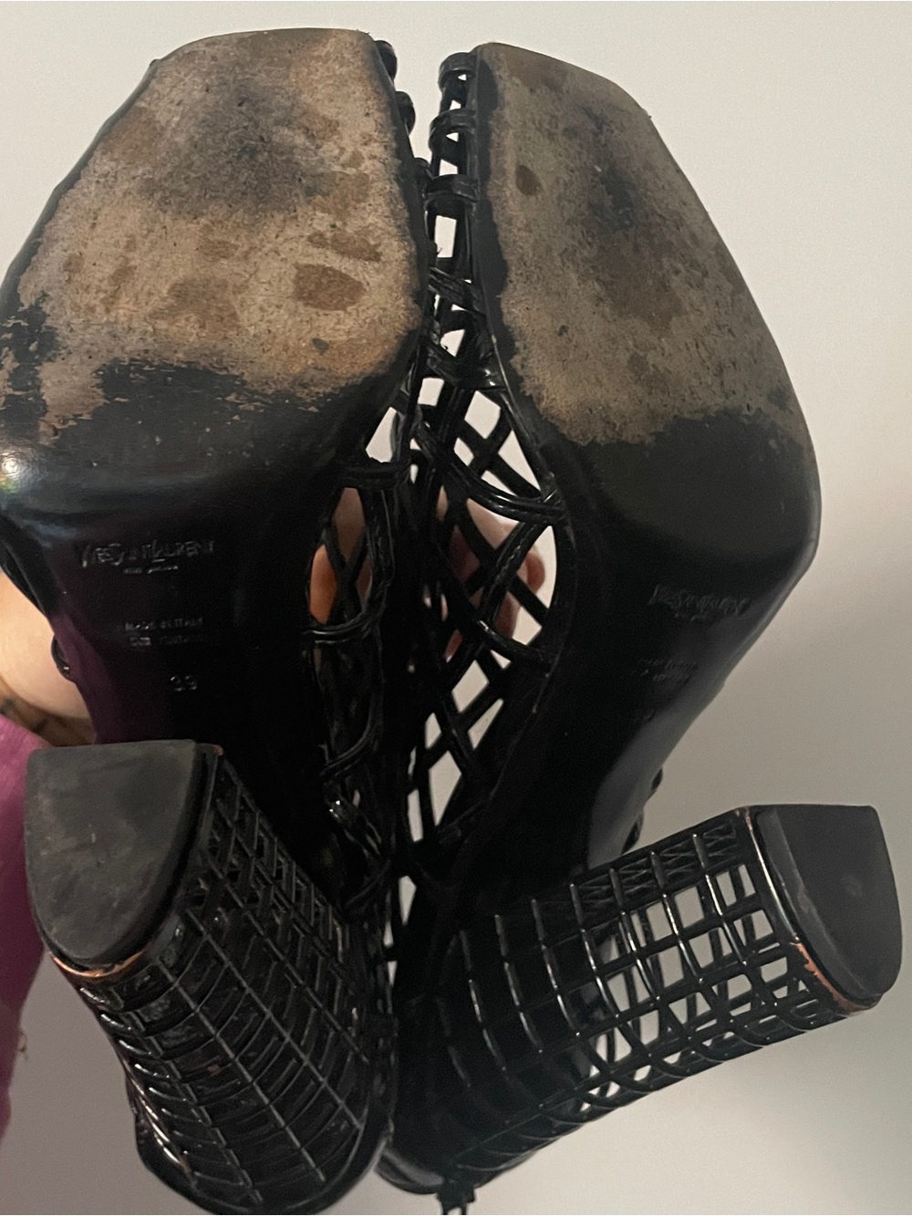 Vintage YSL Cage Boot, 39 - Picture 9 of 10